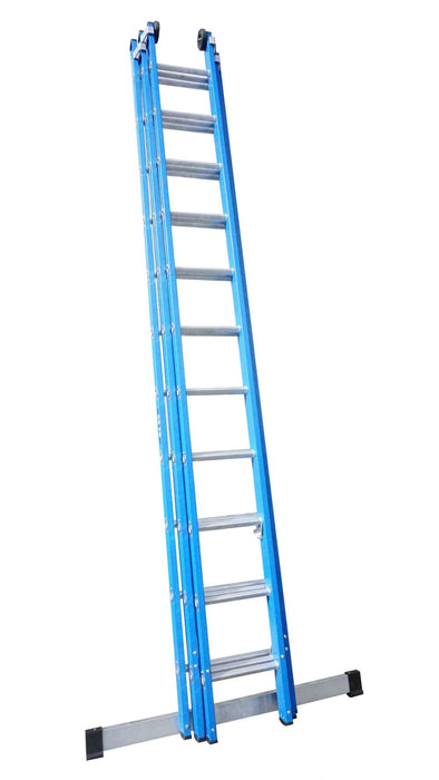 Lyte Professional 3-Section Fibreglass Extension Ladder for Electrical Work (GFNELT330)