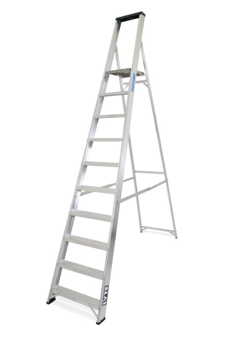 Lyte Aluminium Platform Step Ladder with Tool Tray (NBSBP10)