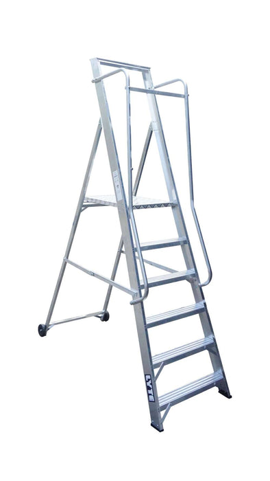 Lyte Professional Aluminium Wide Step Ladder - EN131 Certified (NBSWP6)