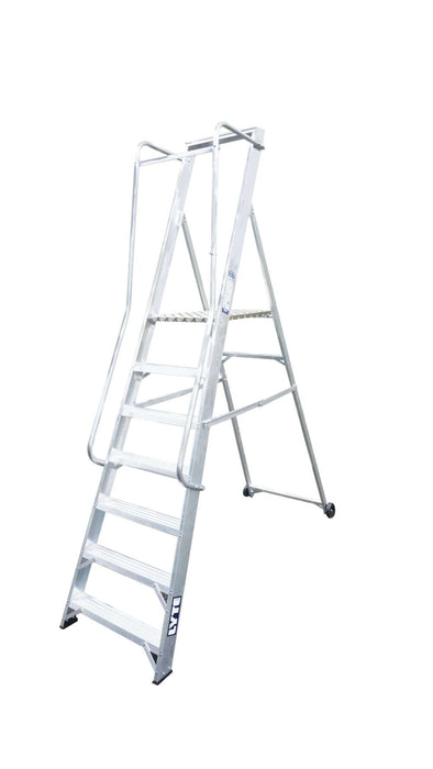 Lyte Professional Wide Step Aluminium Ladder 7 Tread (NBSWP7)