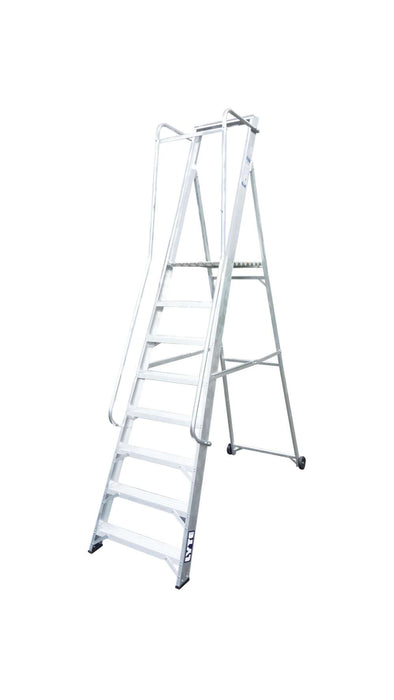 Lyte 8-Tread Wide Step Aluminium Ladder (NBSWP8)