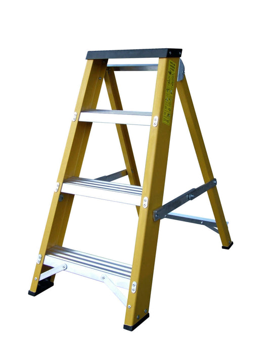 Lyte Professional 4 Tread Fibreglass Swingback Ladder (NGFBB4)