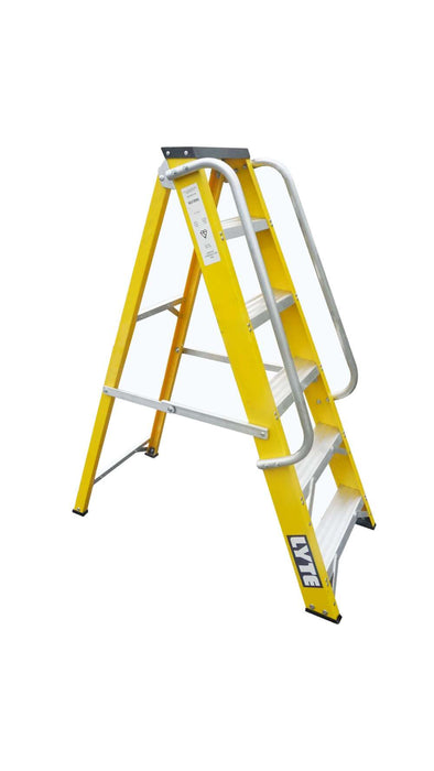 Lyte Professional Fibreglass Swingback Step Ladder - 6 Tread (NGFBB6)