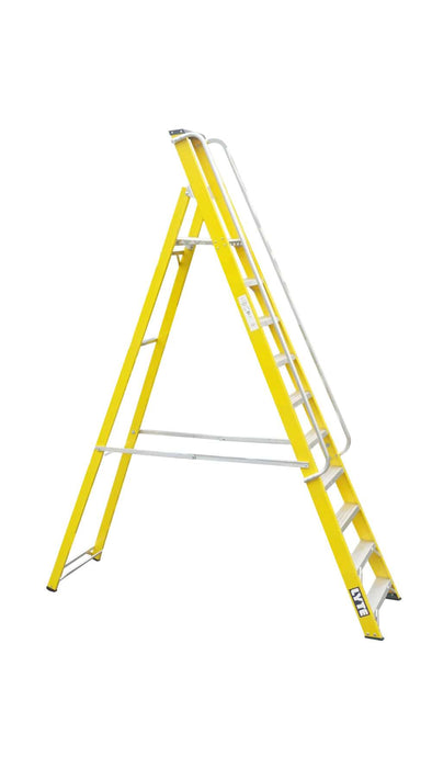 Lyte Heavy Duty Fibreglass Platform Step Ladder 10 Tread (NGFBP10)