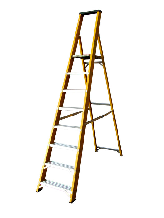Lyte Fibreglass Platform Step Ladder 8 Tread (NGFBP8)