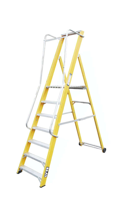 Lyte 7-Tread Wide Step Ladder with Handrails & Insulation (NYFWP7)