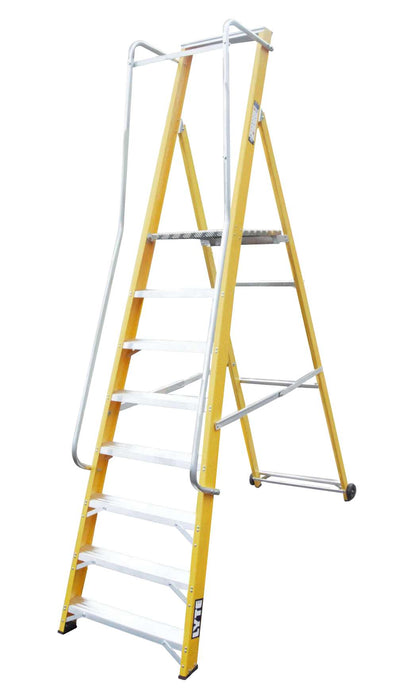 Lyte NYFWP8 Wide Step Ladder with Handrails & Insulation (NYFWP8)