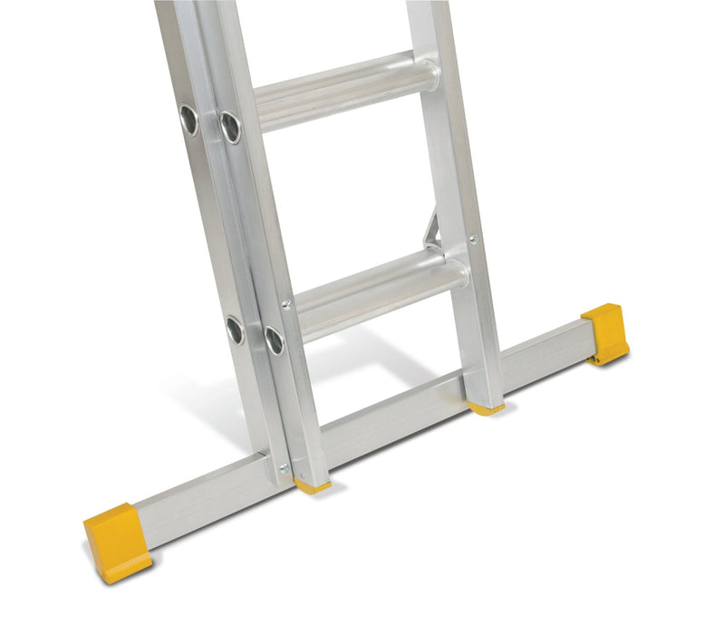 Premium Aluminium Trade Extension Ladder | EN131-2 Certified | Heavy-Duty Work - RackitDirect