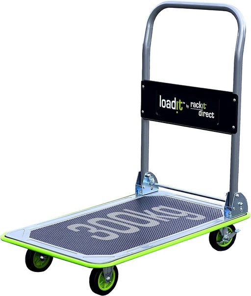 Heavy Duty Platform Trolley, 300kg, Strong Durable Flatbed Trolley Design, 2-Year Warranty - RackitDirect