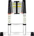 3.8m Telescopic Ladder, Multi-Purpose, 2-Year Warranty, 150kg capacity - Non Professional - RackitDirect