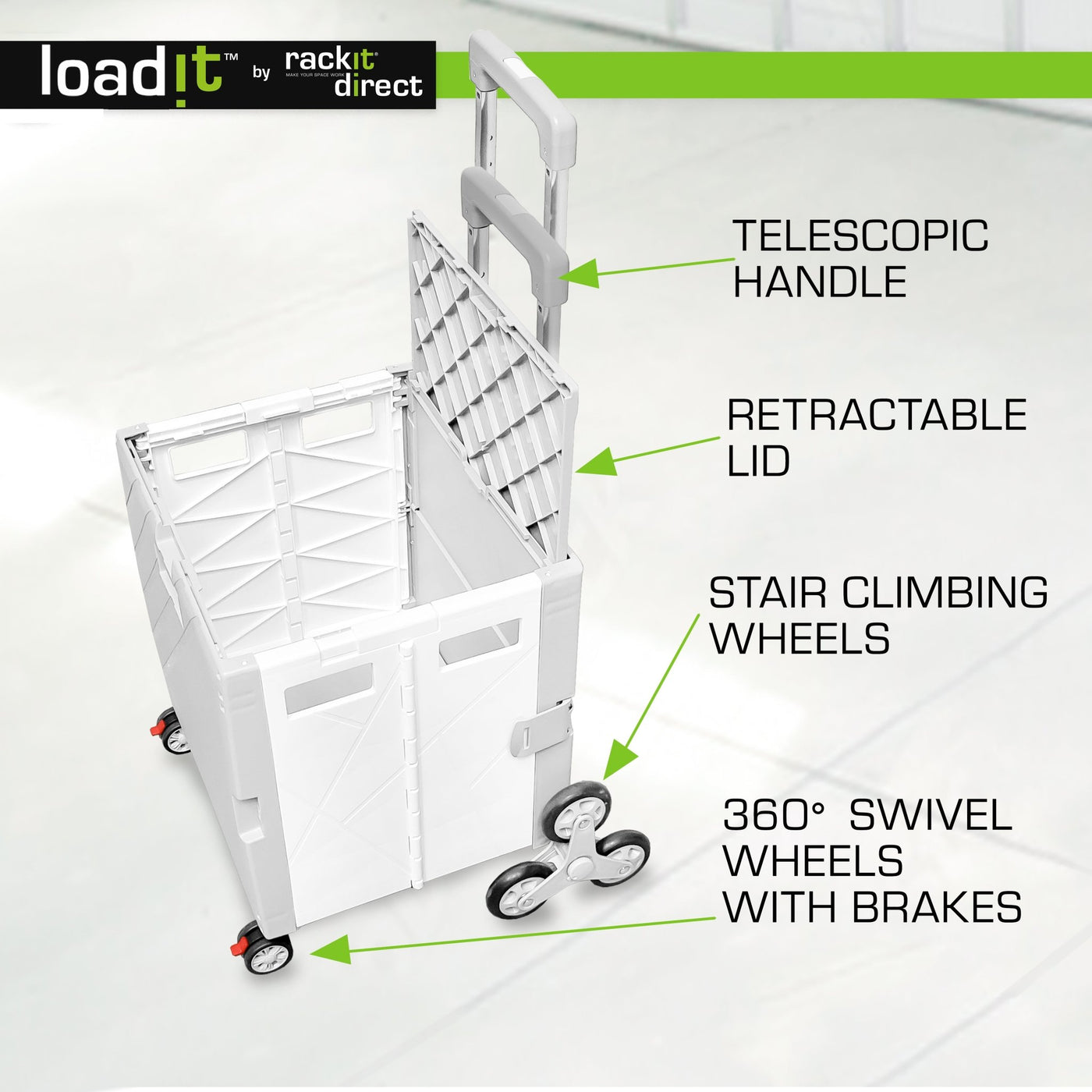 Loadit Opvouwbare Trolley Van 300 Kg ISO En TUV GS Gecertificeerd 5 Jaar Garantie Heavy Duty Handzak Platform Vrachtwagen Kar Katrol Op Wielen 2082844214