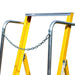 Safety-Optimised: Lyte Glass Fibre Wide Step Ladder with Handrails and Insulation - RackitDirect